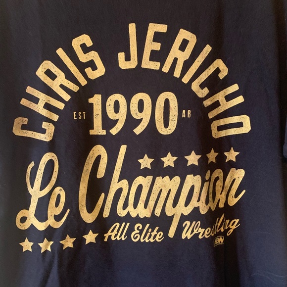 Chris Jericho AEW T Shirt  Le Champion Size L - Picture 3 of 5